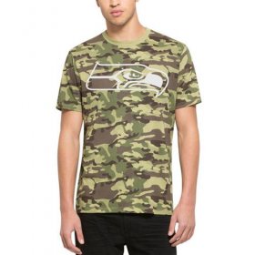 Wholesale Cheap Men\'s Seattle Seahawks \'47 Camo Alpha T-Shirt