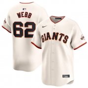Cheap Men's San Francisco Giants #62 Logan Webb Cream Cool Base Stitched Baseball Jersey