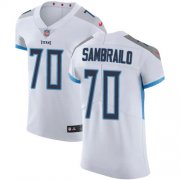 Wholesale Cheap Nike Titans #70 Ty Sambrailo White Men's Stitched NFL New Elite Jersey