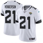 Wholesale Cheap Nike Jaguars #21 C.J. Henderson White Men's Stitched NFL Vapor Untouchable Limited Jersey