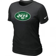 Wholesale Cheap Women's Nike New York Jets Logo NFL T-Shirt Black