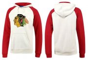 Wholesale Cheap Chicago Blackhawks Pullover Hoodie White & Red
