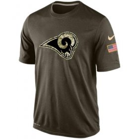 Wholesale Cheap Men\'s Los Angeles Rams Salute To Service Nike Dri-FIT T-Shirt