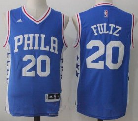 Wholesale Cheap Men\'s 2017 Draft Philadelphia 76ers #20 Markelle Fultz Blue Stitched NBA adidas Revolution 30 Swingman Jersey