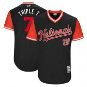 Wholesale Cheap Nationals #7 Trea Turner Navy "Triple T" Players Weekend Authentic Stitched MLB Jersey