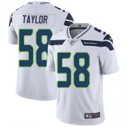 Wholesale Cheap Nike Seahawks #58 Darrell Taylor White Men's Stitched NFL Vapor Untouchable Limited Jersey