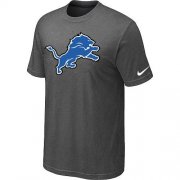 Wholesale Cheap Detroit Lions Sideline Legend Authentic Logo Dri-FIT Nike NFL T-Shirt Crow Grey