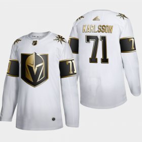 Wholesale Cheap Vegas Golden Knights #71 William Karlsson Men\'s Adidas White Golden Edition Limited Stitched NHL Jersey