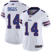 Wholesale Cheap Nike Bills #14 Stefon Diggs White Women's Stitched NFL Vapor Untouchable Limited Jersey