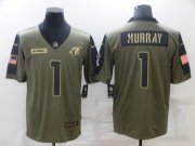 Wholesale Cheap Men's Arizona Cardinals #1 Kyler Murray Nike Olive 2021 Salute To Service Limited Player Jersey