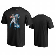 Wholesale Cheap Carolina Panthers #1 Cam Newton Black Men's Player Graphic Powerhouse T-Shirt