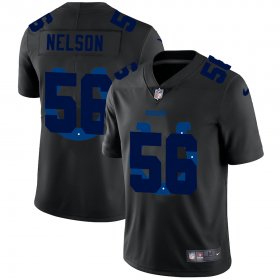 Wholesale Cheap Indianapolis Colts #56 Quenton Nelson Men\'s Nike Team Logo Dual Overlap Limited NFL Jersey Black