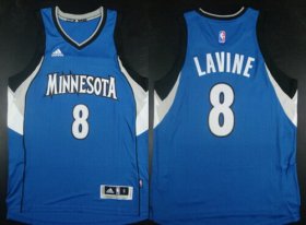 Wholesale Cheap Minnesota Timberwolves #8 Zach LaVine Revolution 30 Swingman 2014 New Blue Jersey