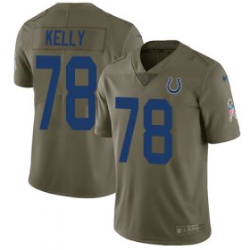 Wholesale Cheap Nike Colts #78 Ryan Kelly Olive Men\'s Stitched NFL Limited 2017 Salute to Service Jersey