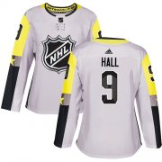Wholesale Cheap Adidas Devils #9 Taylor Hall Gray 2018 All-Star Metro Division Authentic Women's Stitched NHL Jersey