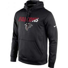 Wholesale Cheap Men\'s Atlanta Falcons Nike Black Kick Off Staff Performance Pullover Hoodie