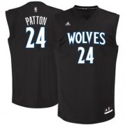 Wholesale Cheap Men's Minnesota Timberwolves #24 Justin Patton adidas Black 2017 NBA Draft Pick Replica Jersey