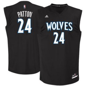 Wholesale Cheap Men\'s Minnesota Timberwolves #24 Justin Patton adidas Black 2017 NBA Draft Pick Replica Jersey
