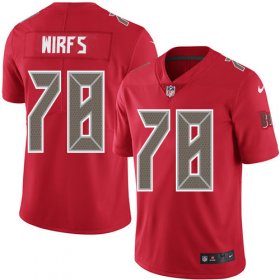 Wholesale Cheap Nike Buccaneers #78 Tristan Wirfs Red Men\'s Stitched NFL Limited Rush Jersey
