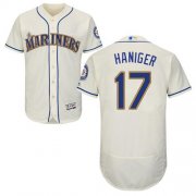 Wholesale Cheap Mariners #17 Mitch Haniger Cream Flexbase Authentic Collection Stitched MLB Jersey