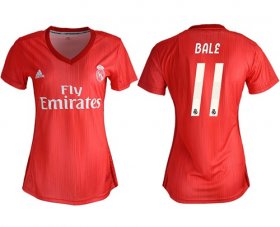 Wholesale Cheap Women\'s Real Madrid #11 Bale Third Soccer Club Jersey