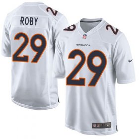 Wholesale Cheap Nike Broncos #29 Bradley Roby White Men\'s Stitched NFL Game Event Jersey