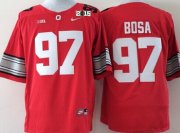 Wholesale Cheap Ohio State Buckeyes #97 Joey Bosa 2015 Playoff Rose Bowl Special Event Diamond Quest Red 2015 BCS Patch Jersey