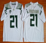 Wholesale Cheap Oregon Duck #21 Royce Freeman Light White College Football Nike Limited Jersey