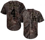 Wholesale Cheap Dodgers #4 Babe Herman Camo Realtree Collection Cool Base Stitched MLB Jersey