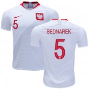 Wholesale Cheap Poland #5 Bednarek Home Soccer Country Jersey