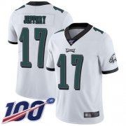 Wholesale Cheap Nike Eagles #17 Alshon Jeffery White Men's Stitched NFL 100th Season Vapor Limited Jersey