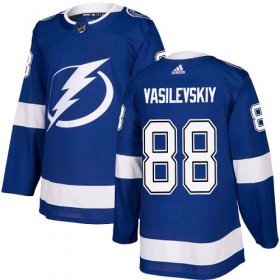 Wholesale Cheap Adidas Lightning #88 Andrei Vasilevskiy Blue Home Authentic Stitched Youth NHL Jersey