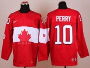 Wholesale Cheap Olympic 2014 CA. #10 Corey Perry Red Stitched NHL Jersey