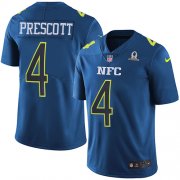 Wholesale Cheap Nike Cowboys #4 Dak Prescott Navy Youth Stitched NFL Limited NFC 2017 Pro Bowl Jersey