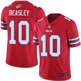 Wholesale Cheap Nike Bills #10 Cole Beasley Red Men\'s Stitched NFL Limited Rush Jersey