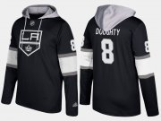 Wholesale Cheap Kings #8 Drew Doughty Black Name And Number Hoodie