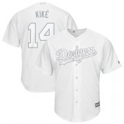 Wholesale Cheap Dodgers #14 Enrique Hernandez White "Kike" Players Weekend Cool Base Stitched MLB Jersey