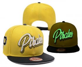 Wholesale Cheap MLB Pittsburgh Pirates Snapback Ajustable Cap Hat