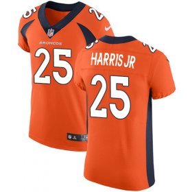 Wholesale Cheap Nike Broncos #25 Chris Harris Jr Orange Team Color Men\'s Stitched NFL Vapor Untouchable Elite Jersey