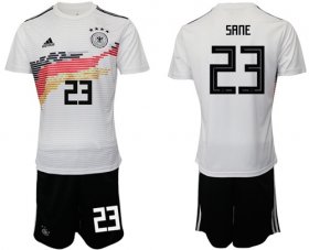 Wholesale Cheap Germany #23 Sane White Home Soccer Country Jersey