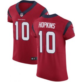 Wholesale Cheap Nike Texans #10 DeAndre Hopkins Red Alternate Men\'s Stitched NFL Vapor Untouchable Elite Jersey