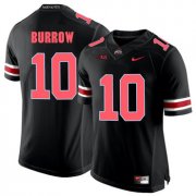 Wholesale Cheap Ohio State Buckeyes 10 Joe Burrow Blackout College Football Jersey