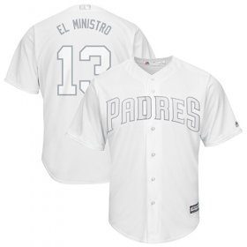 Wholesale Cheap Padres #13 Manny Machado White \"El Ministro\" Players Weekend Cool Base Stitched MLB Jersey