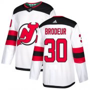 Wholesale Cheap Adidas Devils #30 Martin Brodeur White Road Authentic Stitched NHL Jersey