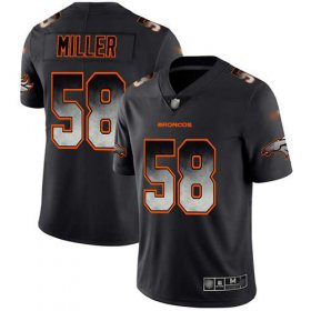 Wholesale Cheap Nike Broncos #58 Von Miller Black Men\'s Stitched NFL Vapor Untouchable Limited Smoke Fashion Jersey