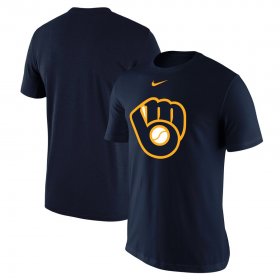 Wholesale Cheap Milwaukee Brewers Nike Batting Practice Logo Legend Performance T-Shirt Navy
