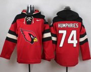Wholesale Cheap Nike Cardinals #74 D.J. Humphries Red Player Pullover NFL Hoodie