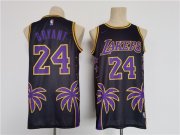Wholesale Cheap Men's Los Angeles Lakers #24 Kobe Bryant Black Throwback basketball Jersey