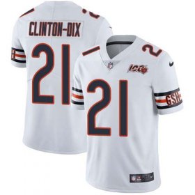 Wholesale Cheap Nike Bears #21 Ha Ha Clinton-Dix White Men\'s 100th Season Stitched NFL Vapor Untouchable Limited Jersey