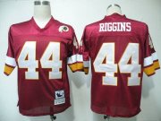 Wholesale Cheap Mitchell and Ness Redskins #44 John Riggins Red Stitched Throwback NFL Jersey
